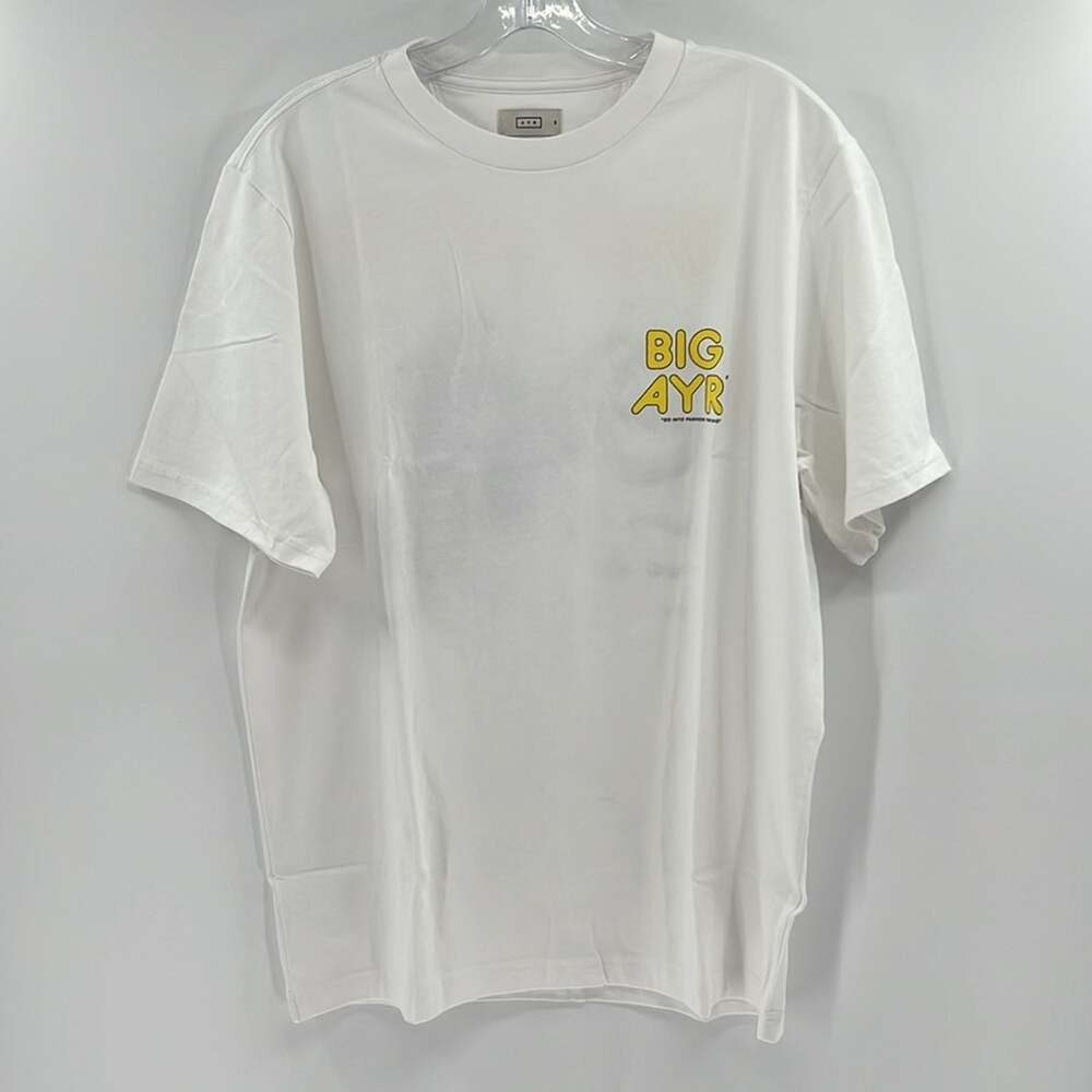 AYR The Big AYR Men's Short Sleeve Tee - White - Medium - New with tags
